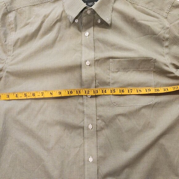Eddie Bauer Green Check Long Sleeve Button-Up Shirt (Men’s L) - Picture 5 of 8